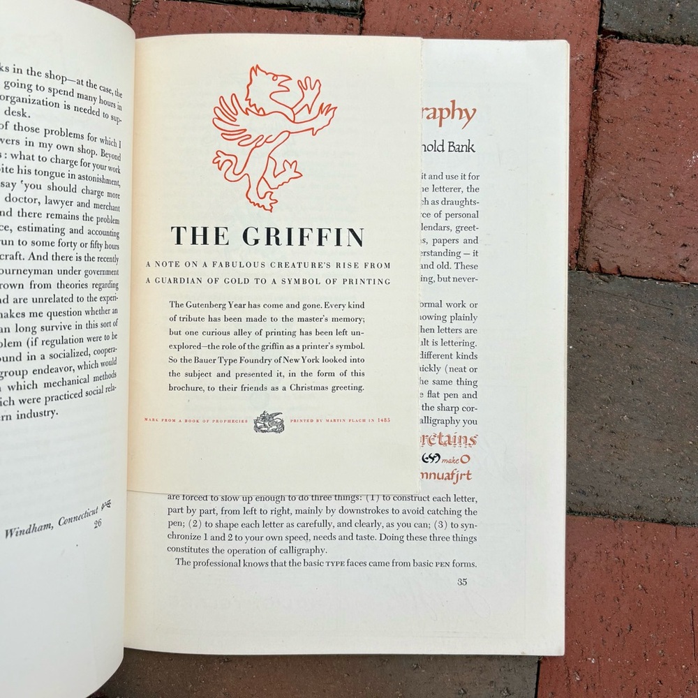 1941 Print A Quarterly Journal of the Graphic Arts Printing Griffin Rare Books